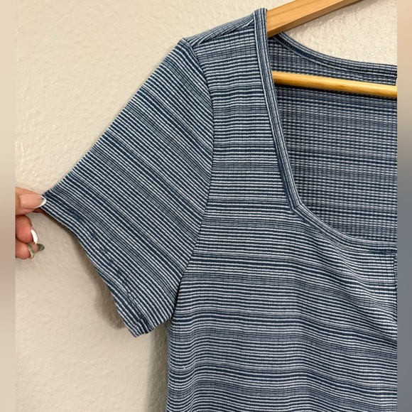 A.N.A Striped Short-Sleeve Top - Picture 5 of 7